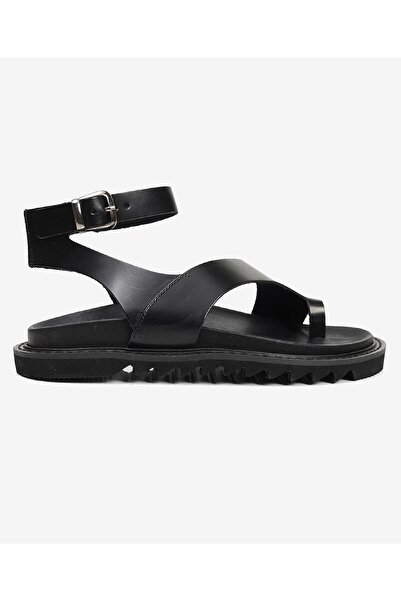 Greyder Kadın Siyah Hakiki Deri Sandalet 3Y2CS50754