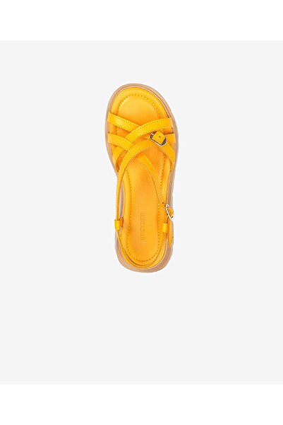 Greyder Kadın Sarı Hakiki Deri Sandalet 3Y2CS50768