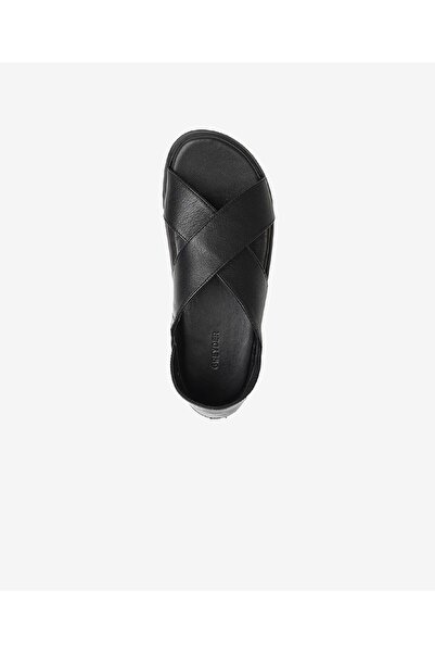 Greyder Kadın Siyah Hakiki Deri Sandalet 3Y2FS32270