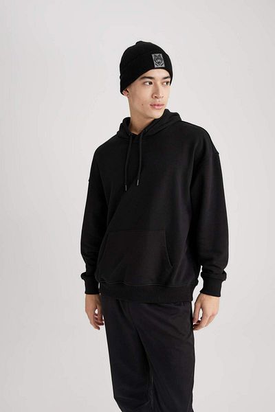 DeFacto Oversize Wide Fit Hooded Sweatshirt B7849Axns
