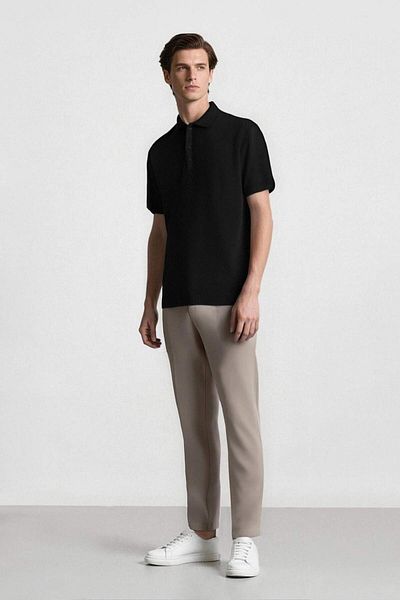 DeFacto Jogger Straight Leg All-Way Stretching Summer Fabric Trousers B6551Ax25Sp