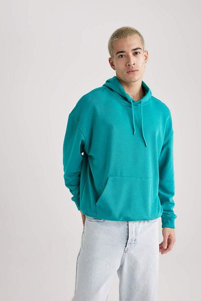 DeFacto Oversize Wide Fit Hooded Sweatshirt B7849Axns