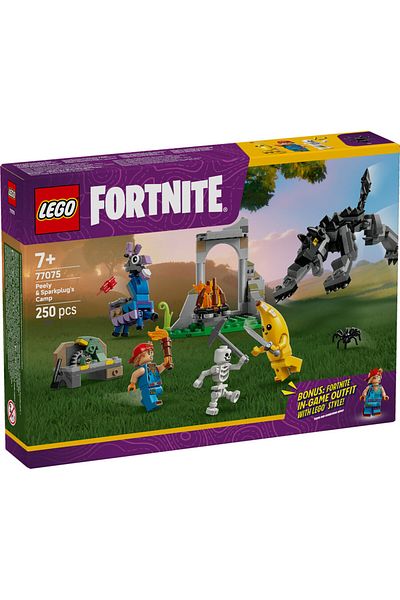 LEGO 77075 ®   Fortnite ®   The Camp of the Victorious and the Repairman Apprentice