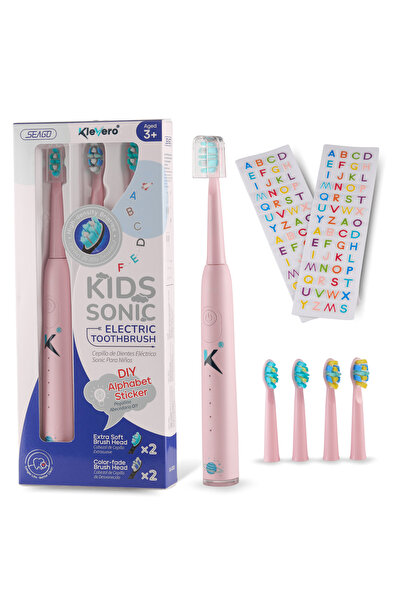 KleVero Periuță de dinți electrică pentru copii - roz