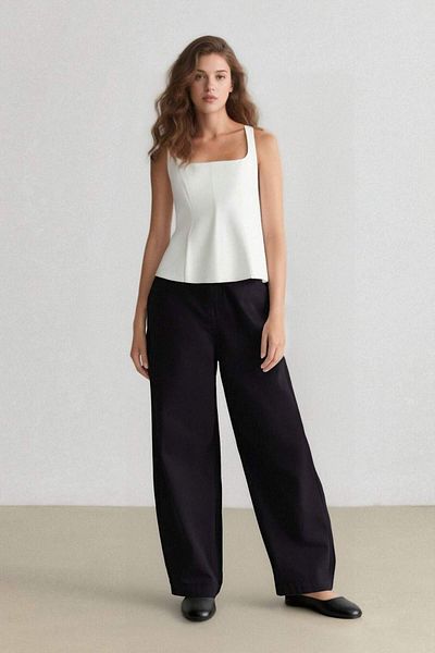 DeFacto Παντελόνι Carrot Fit Gabardine Κανονική μέση E5963AX25SP