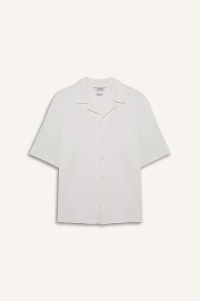 DeFacto Καλοκαιρινό κοντομάνικο πουκάμισο Relax Fit Apache Collar D7313ax25sp