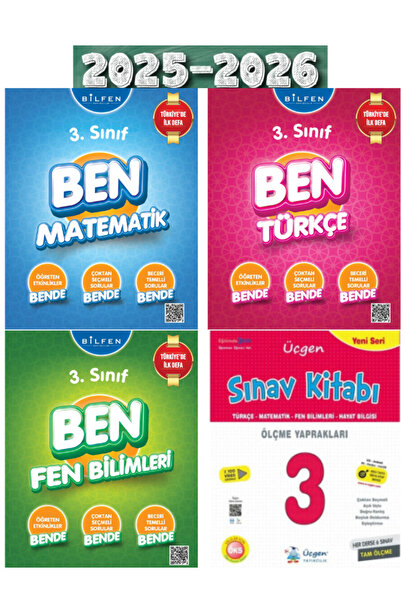 Bilfen Yayıncılık Bilfen Yayınları 3.sınıf Ben Matematik,türkçe,fen Bilimleri...