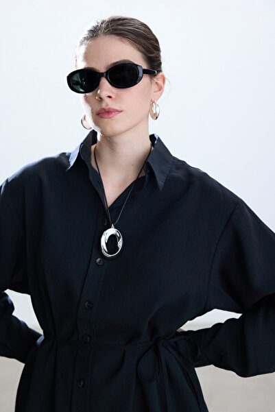 BE BLUE Vintage μαύρο πουκάμισο Modal