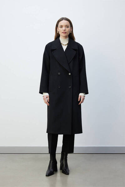 BE BLUE SİYAH KRUVAZE KAŞE KABAN