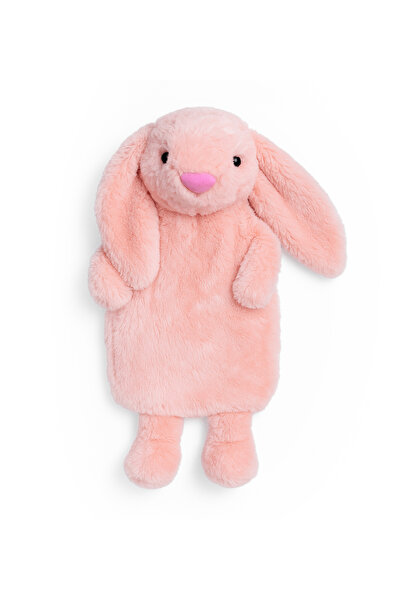 Özgüner Oyuncak Pabtex Peluş Oyuncak Görünümlü Su Torbası Kılıfı – Pembe Tavşan Model, Isıyı Koruyan Kumaş