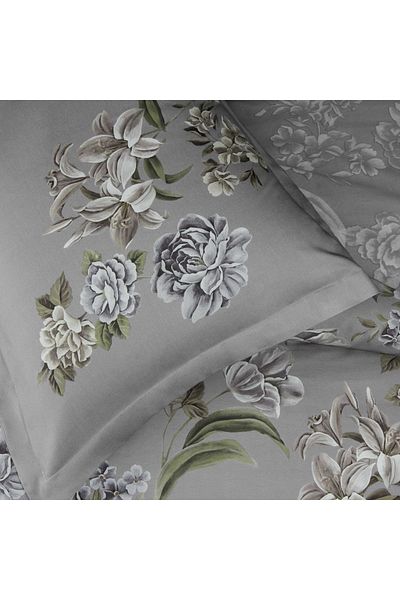 Taç Σετ Παπλωματοθήκη διπλό Elodie Satin Grey