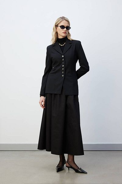 BE BLUE BLAZER NEGRU CU MULTI BUTONI