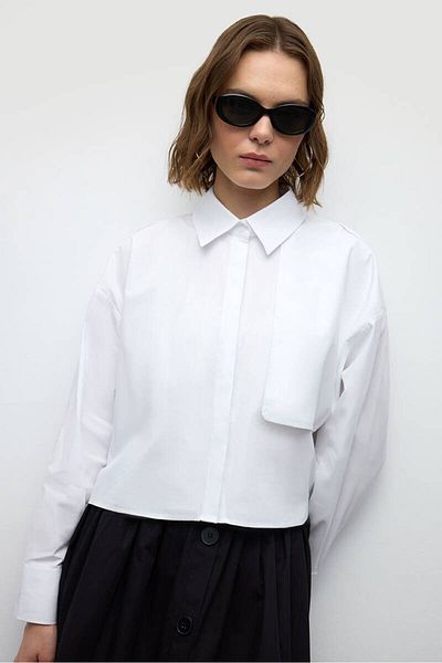 BE BLUE Cămașă albă cu trench scurt