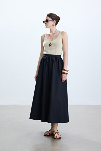 BE BLUE ΣΚΟΥΡΟ ΜΠΛΕ ΦΟΥΣΤΑ POPLIN