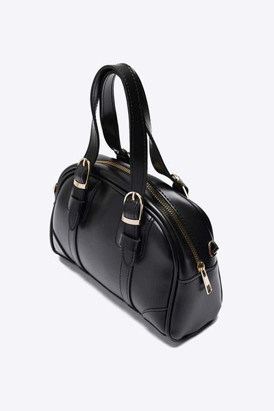 Shule Bags Peggy Oval Crossbody Bag Black