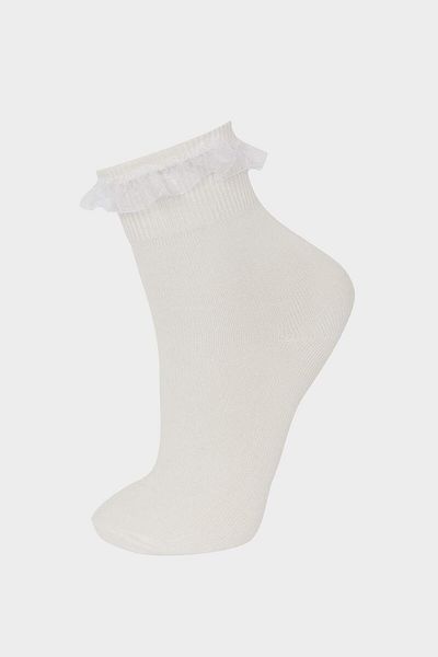 DeFacto 3-teilige lange Baumwollsocken für Mädchen E6268A8NS