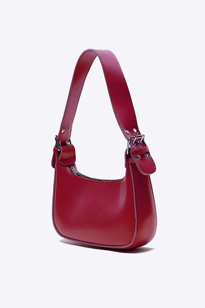 Shule Bags Muse Oval Baguette Bag Pink