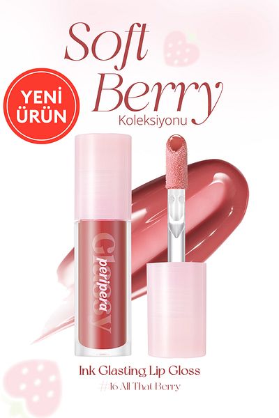 PERIPERA Gloss Ink Glasting Lip Gloss That Gives Lips a Plump and Shiny Look (16 All That Berry)