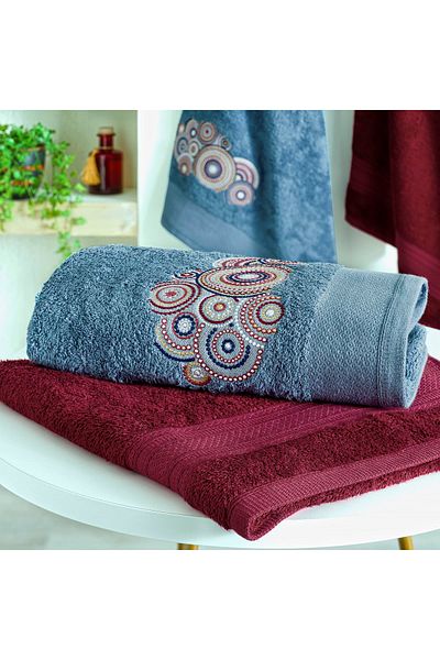 Taç Σετ μπάνιου South Soft Bamboo Claret Red