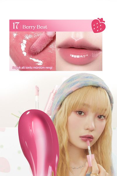 PERIPERA Gloss Ink Glasting Lip Gloss That Gives Lips a Full and Shiny Look (17 Berry Best)