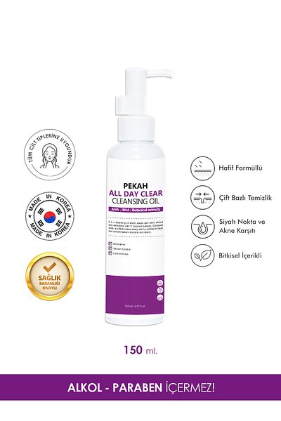 PEKAH 150ml Sebum Balancing - Anti-Acne and Acne, Double-Based Daily Make-up Remover Oil