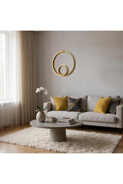 Ömür Avize Joker Beyaz Ledli Tekli Sarkıt Avize