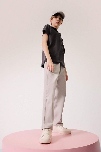 DeFacto Boy's Straight Leg Basic Straight Gabardine Trousers D5859A825Sm