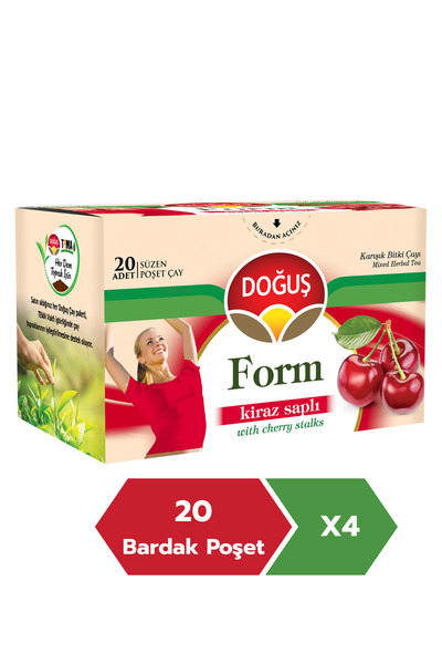 Doğuş Form Kiraz Saplı Demlik Çay 4'lü