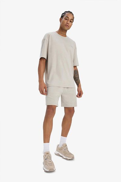 DeFacto Defactofit Oversize Wide Fit Crew Neck Printed Athlete Short Sleeve T-Shirt E2582Ax25Sm