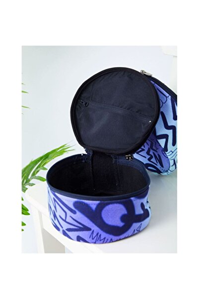 VELLICHOR Единична голяма чанта за гримове в лилаво-1161