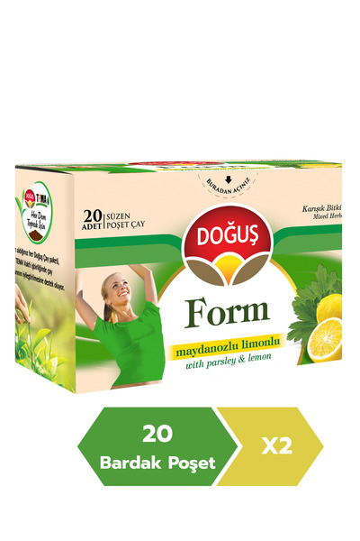 Doğuş Form Maydonozlu Limonlu Bitki Çayı 20li X 2 Adet