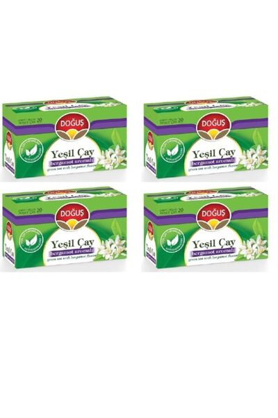 Doğuş Bergamotlu Yeşil Çay 20’li X 4 Adet