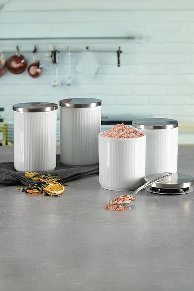 Güral Porselen Lavın 8 Piece Relief Spice Set
