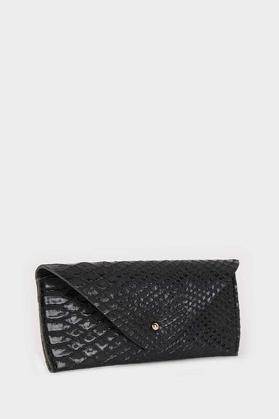 DeFacto Women's Snakeskin Pattern Sunglasses Case E6580Axns