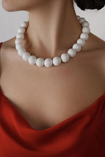 New Obsessions Women's Necklace with Big Beads - 20mm Beads