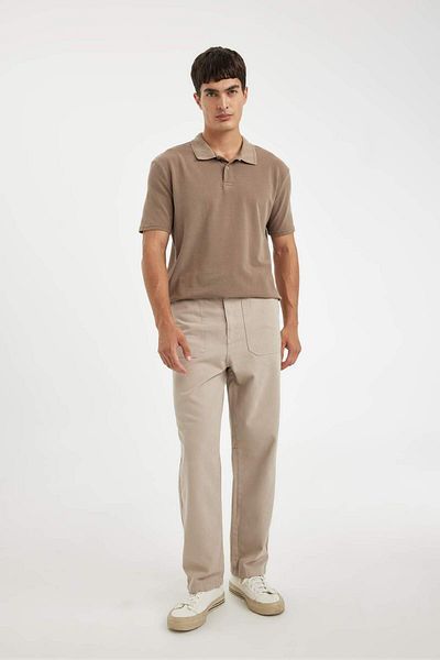 DeFacto Tricou polo piqué cu mânecă scurtă, 100% bumbac, cu croială normală, C6066ax24au