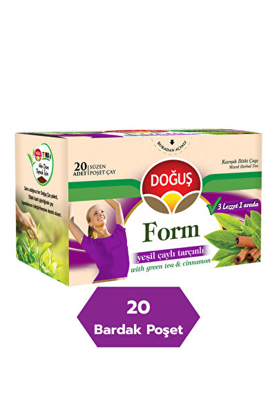 Doğuş Form Yeşil Çaylı Tarçınlı Bitki Çayı 20’li