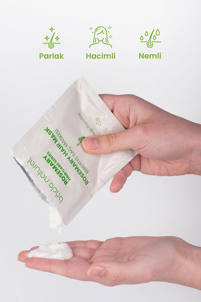 Bade Natural Biberiye Saç Maskesi Besleyici ve Güçlendirici 4x25ml