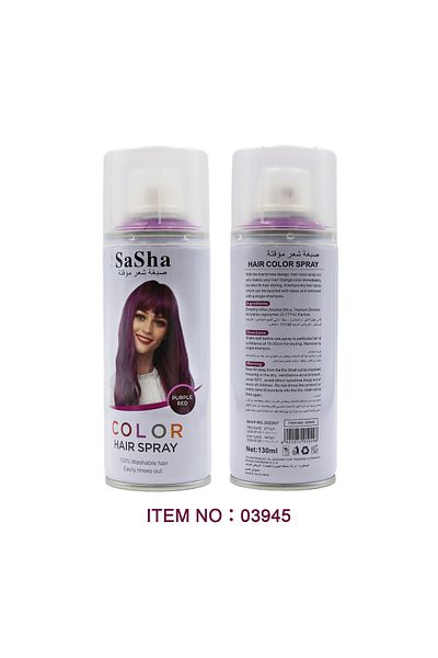 SASHA Temporary Hair Color Spray, Temporary Hair Dye, Red Violet, 130ml