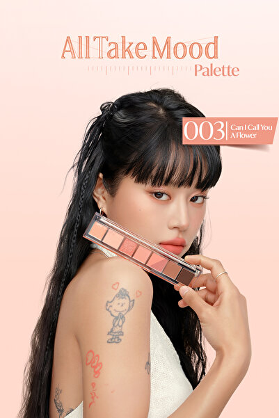 PERIPERA Pigmentli, 5 Farklı Dokulu Far Paleti PERIPERA All Take Mood Palette 003 Can I Call You A Flower