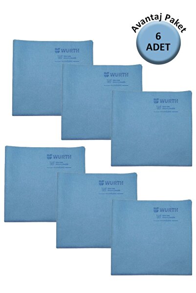 Würth Sentetik Güderi Bez 38*60cm 130gr Mavi 6 Adet