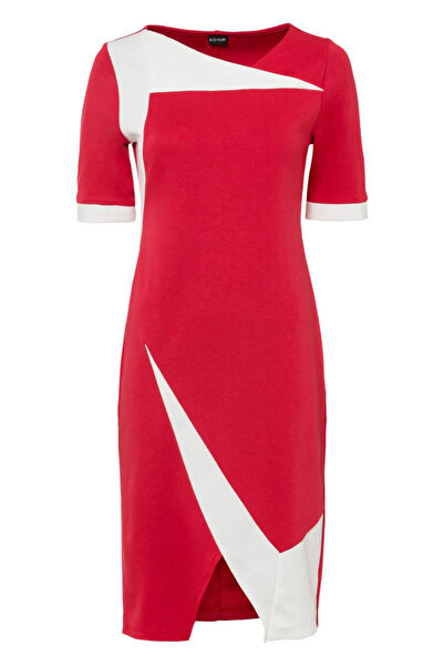 Şans Tekstil Women's Color Combination Dress 26a32007