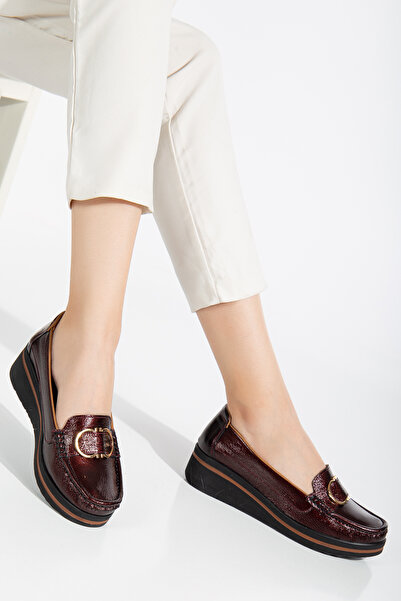 Clever Daily Comfortable Leather Ballerina Shoes