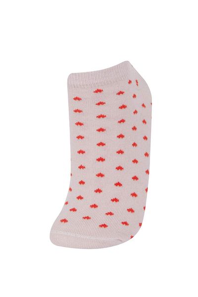 DeFacto Damen-Socken mit Herz-Motiv, 3-teilig, Baumwolle, E2133AXNS