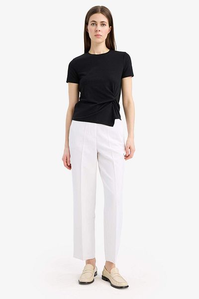 DeFacto Tricou cu mânecă scurtă, cu decolteu și cu mânecă scurtă, slim Fit F0366AX25SP