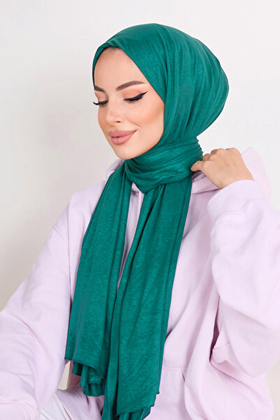 TOFİSA شال نسائي قطن ممشط أخضر - وسط عادي، موديل 23353