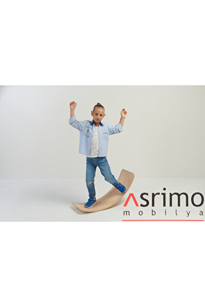 Asrimo mobilya Balance Board Balance Board Natural Wooden Toy - Yoga And Pilates