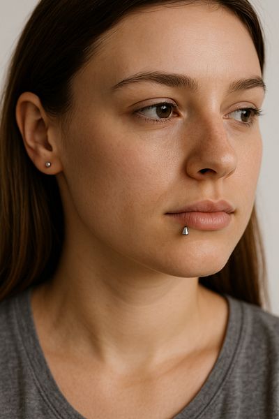 Nice For You سبايك طرف مدبب مسمار الأذن اللولب الزنمة شقة الأنف كونش ثقب الشفاه