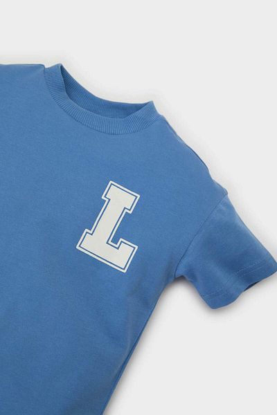 DeFacto Baby Boy Crew Neck Printed Short Sleeve T-Shirt B7011A525Sm