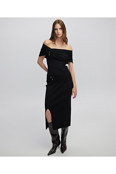 İpekyol Karma aksesuarlı triko etek